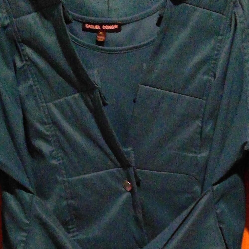 Samuel Dong Teal Jacket And Matching Shell - image 8